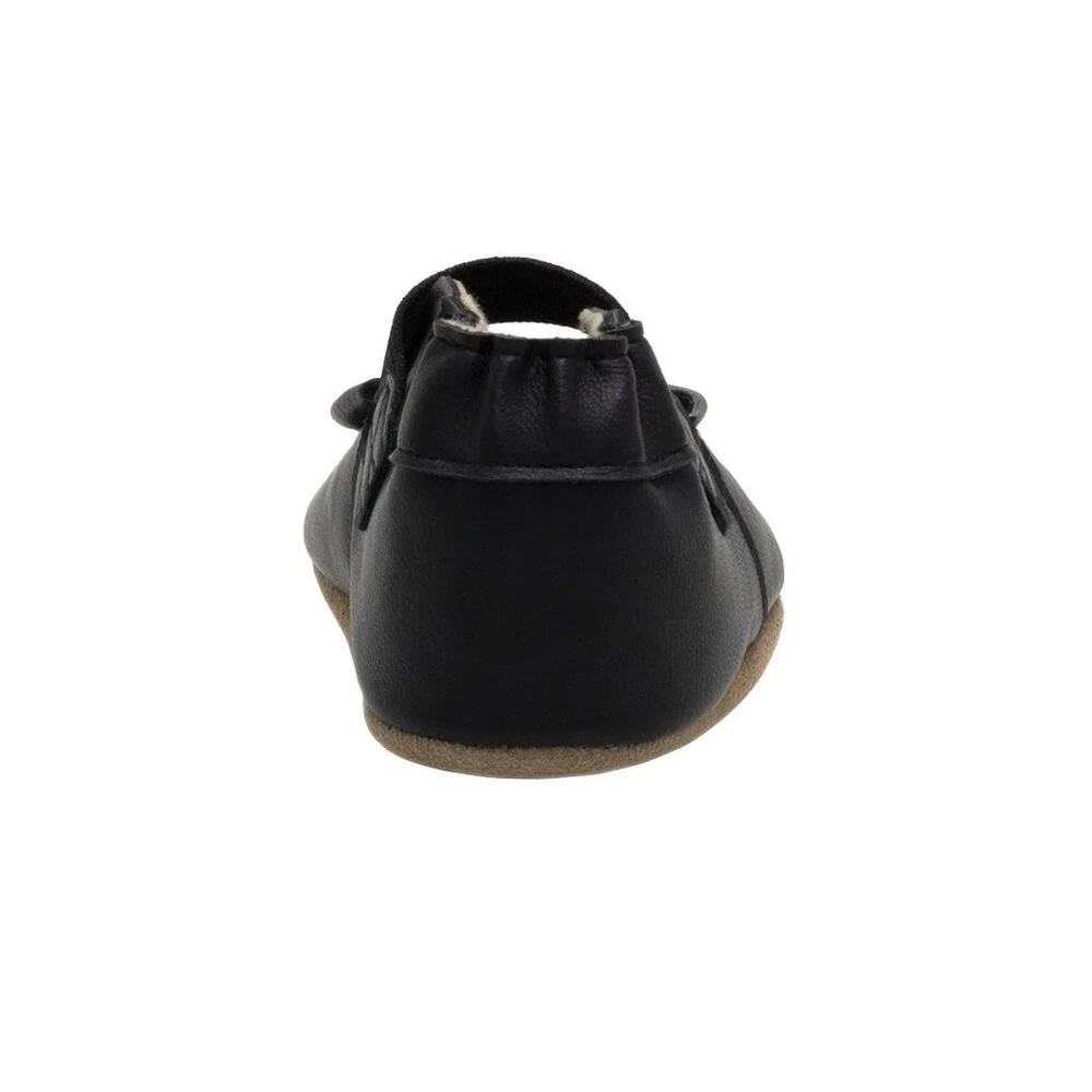 Robeez Fancy Bow Soft Sole Baby Girl Shoes Black NEW - Picture 7 of 12